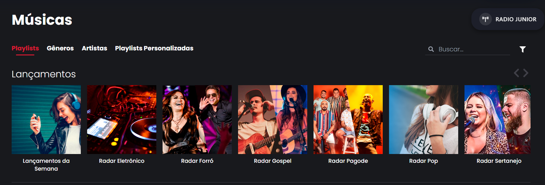 Biblioteca de Playlists Radyou